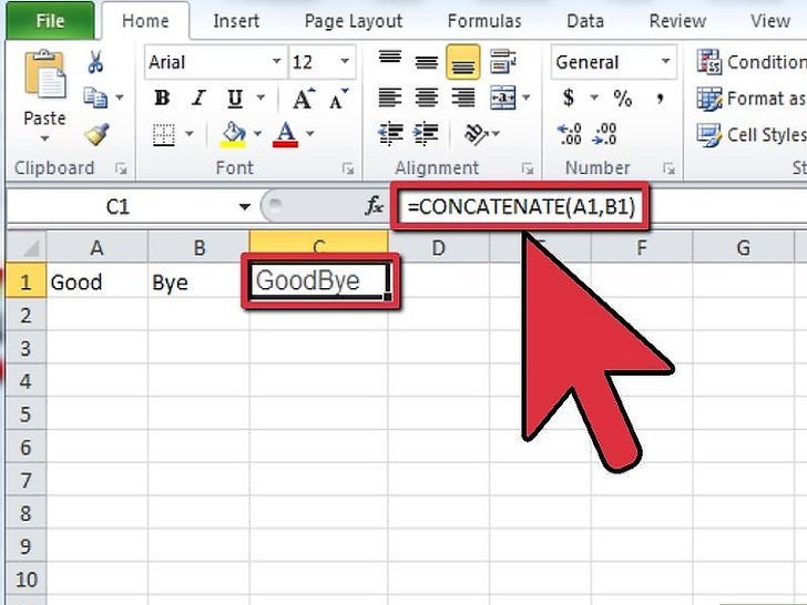 如何在Excel中合并文本