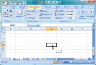 Excel2007Shift快捷键：快速定位单元格