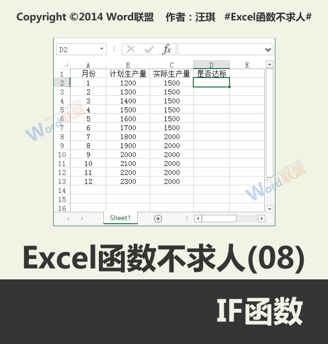中频函数:不求人Excel函数(08)