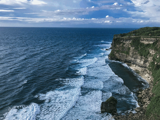 动图制作，把海景照片制作成动态的大海海浪效果
