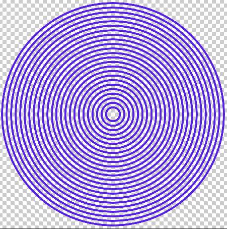 同心圆，用PS中的极坐标制作等距同心圆